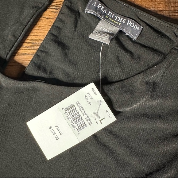 A Pea in the Pod Black Long Sleeveless Evening Gown Dress - Picture 3 of 4